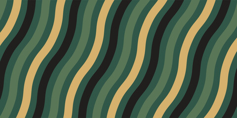 Retro wavy striped wallpaper and background design. Retro line pattern abstract background. Seamless pattern.