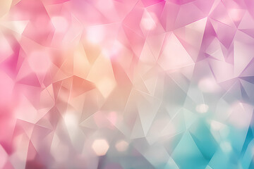 Obraz premium Dynamic Pastel Pink and Mint Gradient Background with Geometric Overlays