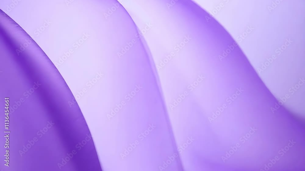 Poster captivating movements of soft purple waves flowing seamlessly together in a calming display