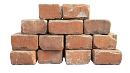 Obraz premium Stacked Bricks for Construction and Design Projects