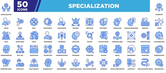 Specialization Icon Set