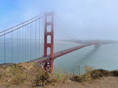 Golden Gate Bridge in Morning Fog