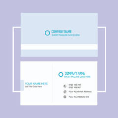 Modern Minimalist Business Card Design