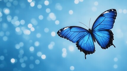 A butterfly with starry galaxy patterns on its wings