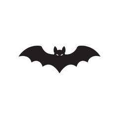 Bat icon, flat design template, vector illustration