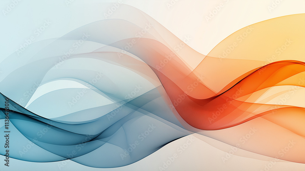 Poster abstract flow: a mesmerizing interplay of color and form, these abstract waves dance across the canv
