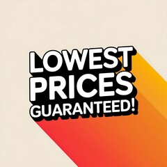 Lowest Prices Guaranteed Sale Announcement