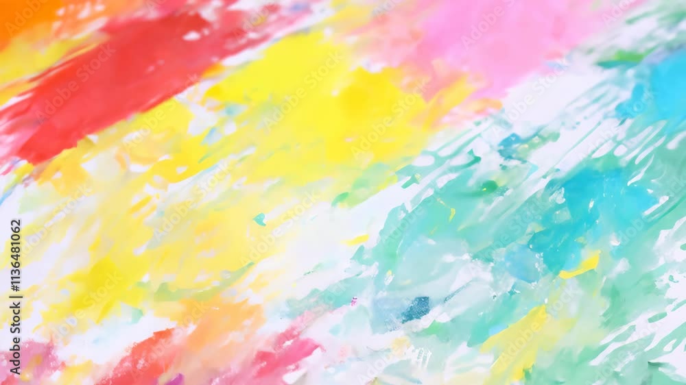 Fototapete creative art techniques using vibrant colors on paper for inspiring artwork in a studio setting