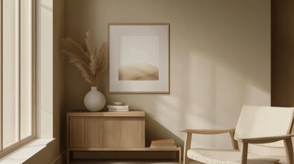 Cozy Minimalist Interior with Light and Soft Earth Tones