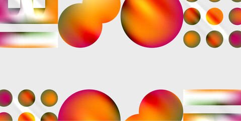 Triangles, circles, squares, rectangles design. Vector Illustration For Wallpaper, Banner, Background, Card, Book Illustration, landing page