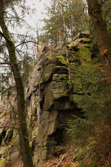 Wandern Wolkensteiner Schweiz in Wolkenstein im Erzgebirge, Erzgebirgskreis, Sachsen, Deutschland