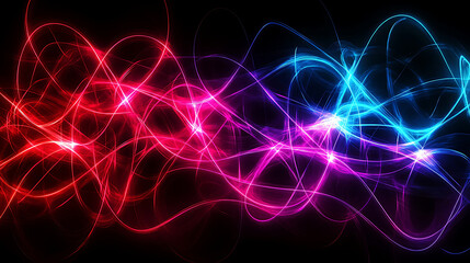 abstract background with glowing waves