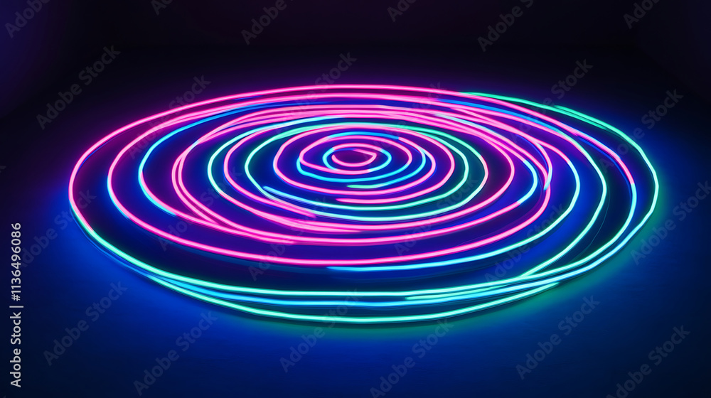 Poster abstract background with circles