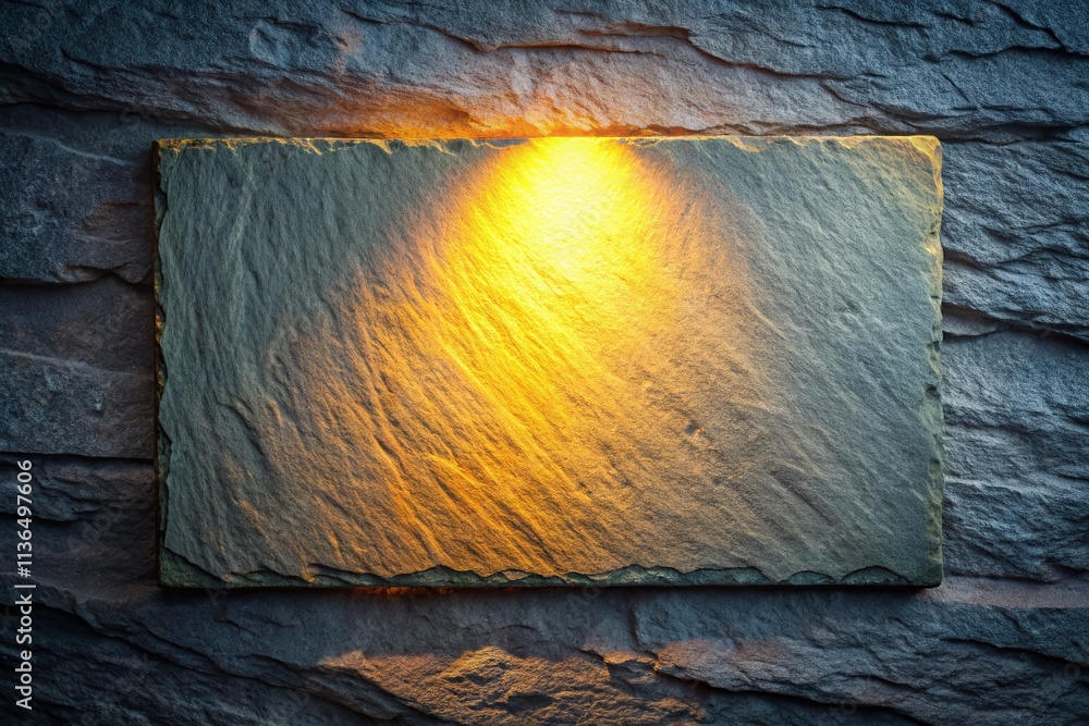 Aufkleber elegant low light photography of a soft light gray slate background with subtle texture ideal for mi