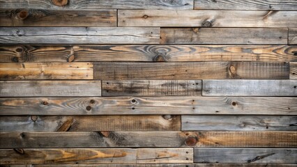Rustic Weathered Wood Planks Background Texture  A Horizontal Arrangement of Reclaimed Lumber