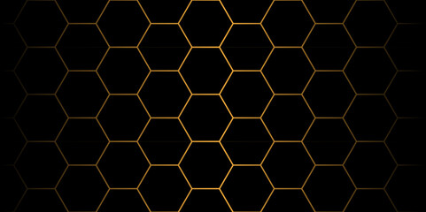 Scientific, technological molecular medical background. hexagon DNA network. Abstract geometric background with hexagon design. black, white, blue, honeycomb, hexagonal, 3d papercut, polygon, pattern.