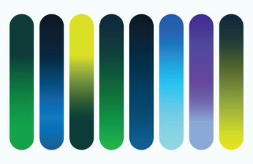 Bright vibrant set of gradients background