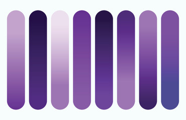 Set of vibrant gradients swatches or buttons