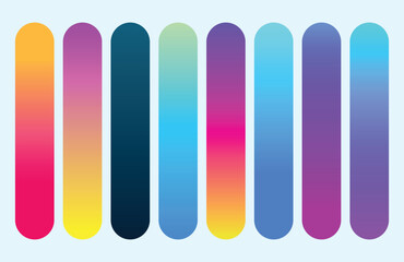 Set of multicolor gradients