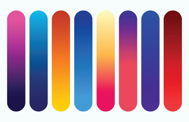 Set of multicolor gradients