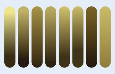 Set of vibrant gradients swatches or buttons