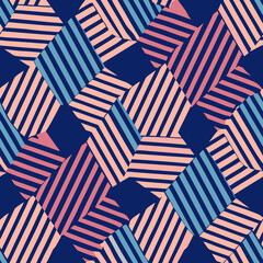 a colorful pattern of squares with stripes and stripes.