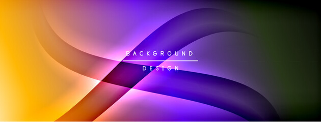 Bright rainbow style color gradient with curve round shape line background. Vector Illustration For Wallpaper, Banner, Illustration, landing page