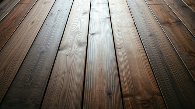 Richly textured dark brown wooden planks arranged in parallel lines, showing natural wood grain and subtle variations in tone