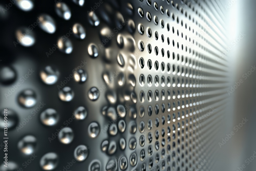 Poster metallic surface texture featuring polished and matte contrasts for modern design aesthetics
