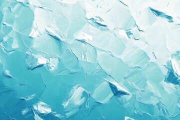 Obraz premium Texture of chipped ice with rough edges showcasing sharp details in a cool blue hue