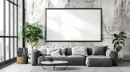 Modern Living Room Mockup 