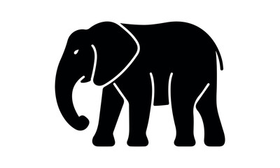 Elephant Silhouette vector illustration set isolated on white background-Elephant Silhouette Silhouette, Files for Cutting Cricut and Silhouette, Isolated on white background, Calligraphy t shirt desi