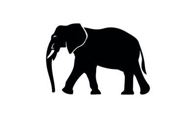 Elephant Silhouette vector illustration set isolated on white background-Elephant Silhouette Silhouette, Files for Cutting Cricut and Silhouette, Isolated on white background, Calligraphy t shirt desi