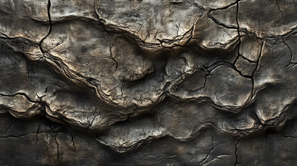 A realistic bark texture of an old oak tree