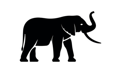 Elephant Silhouette vector illustration set isolated on white background-Elephant Silhouette Silhouette, Files for Cutting Cricut and Silhouette, Isolated on white background, Calligraphy t shirt desi