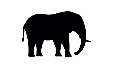 Elephant Silhouette vector illustration set isolated on white background-Elephant Silhouette Silhouette, Files for Cutting Cricut and Silhouette, Isolated on white background, Calligraphy t shirt desi