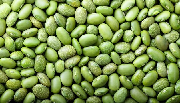 Background of isolated raw lima 
beans