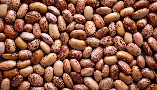 Background of raw pinto beans