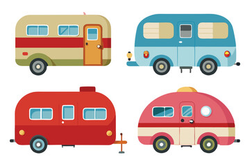4 different styles of caravans for camping