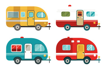 4 different styles of caravans for camping