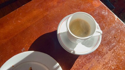 coffee cup on the table 