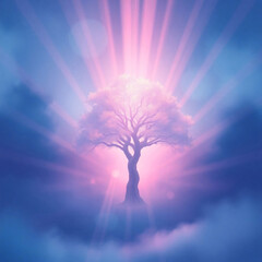 silhouette of a tree