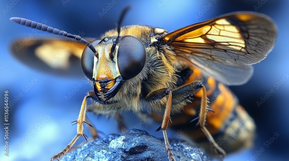 Poster insect close-up intriguing behavior abstract image one main object high quality very detailed