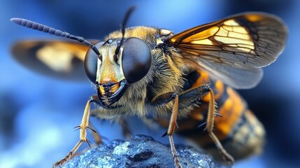 Insect close-up Intriguing behavior Abstract image One main object high quality very detailed