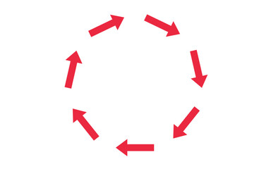 Circulation arrows icon, circle arrow 