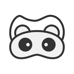 Cute Sleeping Eye Mask Icon