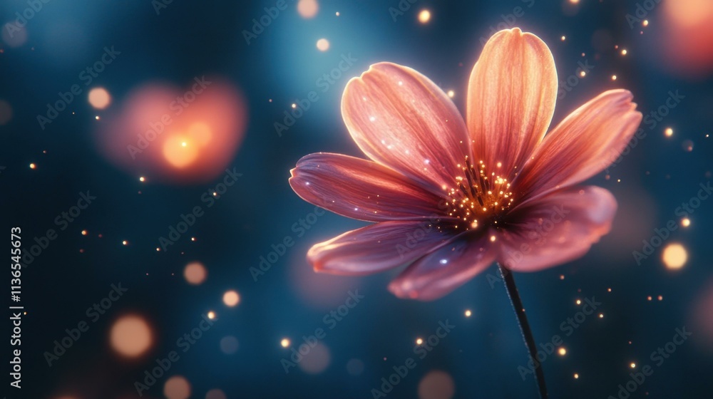 Poster magic of macro world image abstract elements abstract image one main object high quality very detail