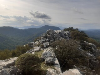 Mountain landscape in Turkey. A mountain landscape from a bird's-eye view.