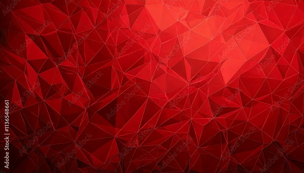 Canvas Prints pattern background low poly texture,red