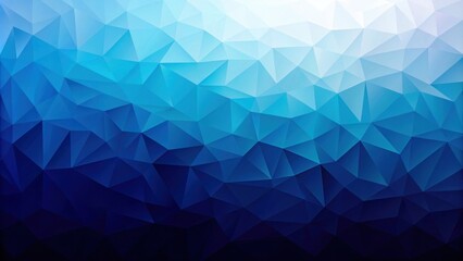 Obraz premium Abstract Blue Triangular Mosaic Background Design for Digital Projects